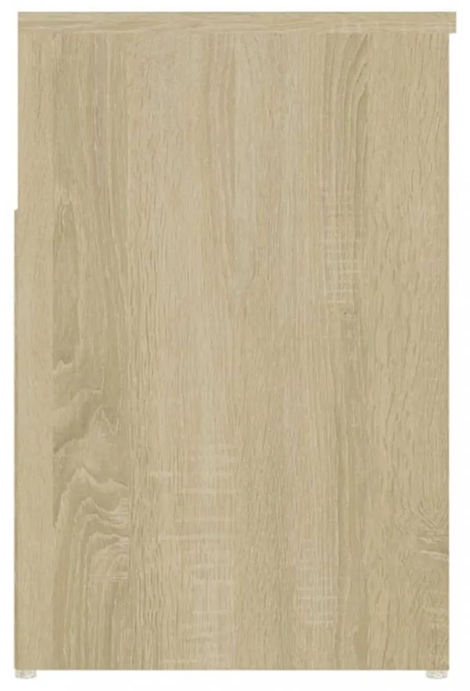sonoma tölgy színű szerelt fa cipőtároló pad 80 x 30 x 45 cm