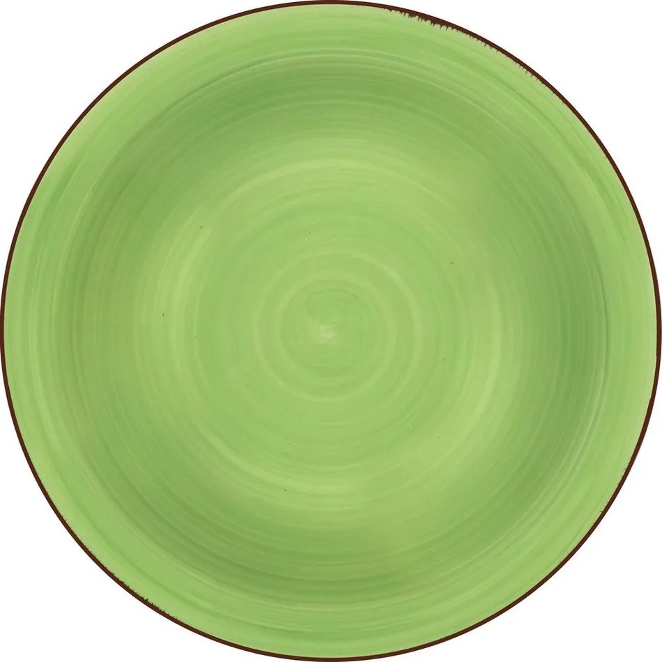 Lamart LT9097 kerámia mély tányér Happy, átmérő21,5 cm, zöld