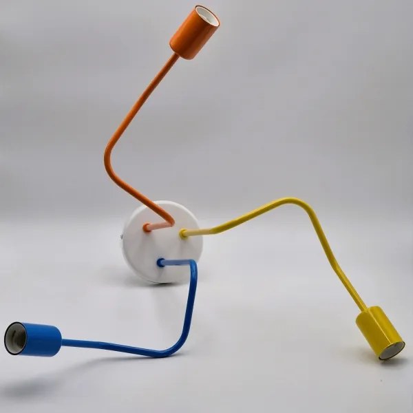 Felületre szerelhető csillár  MATYLDA 3xE27/60W/230V színes