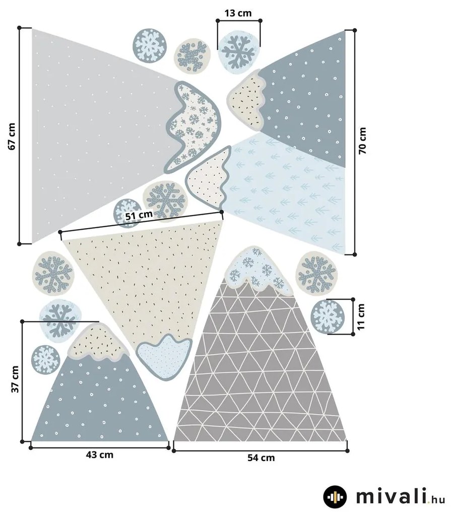Falmatricák - Havas hegyek