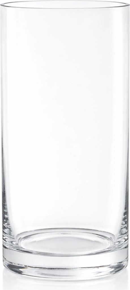 Üvegcső Keskeny magas menzúra henger Csiszolt váza 25x12 cm