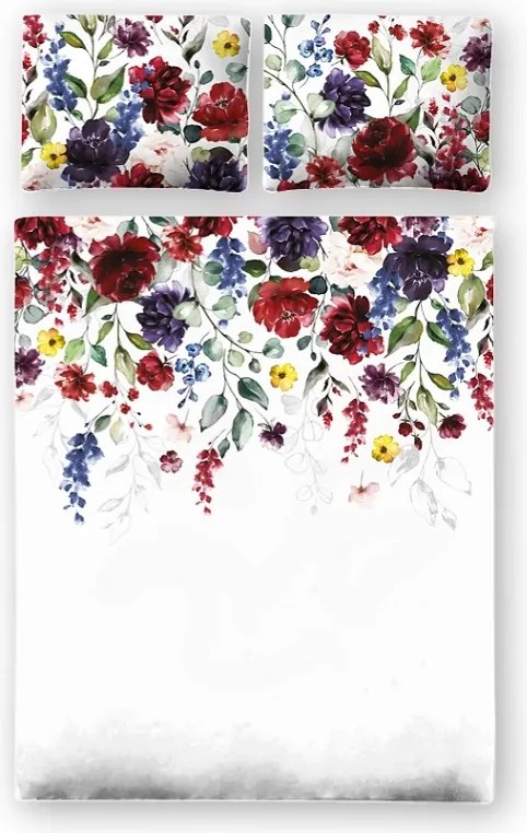 Jolanda exkluzív prémium szatén ágyneműhuzat 160x200 virágos