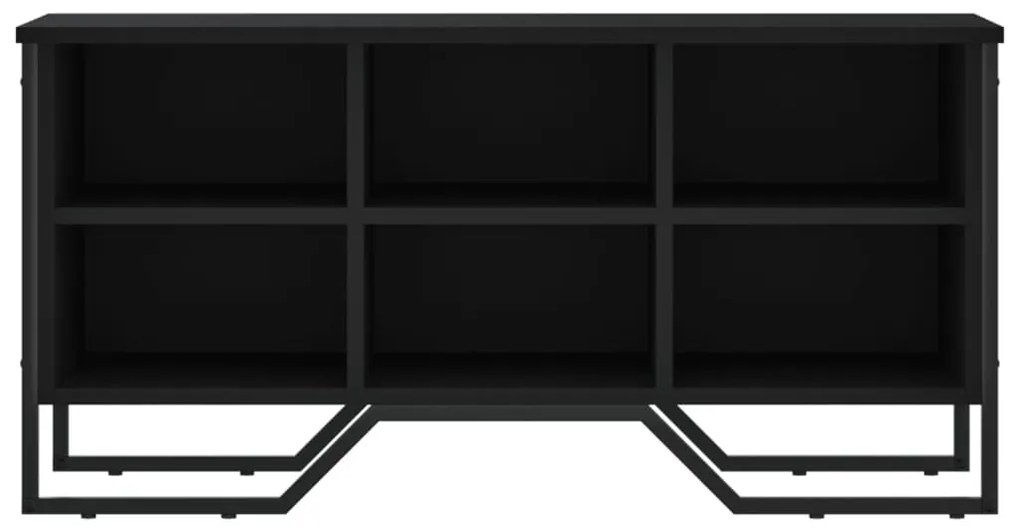 fekete szerelt fa cipőszekrény 90 x 38 x 45,5 cm