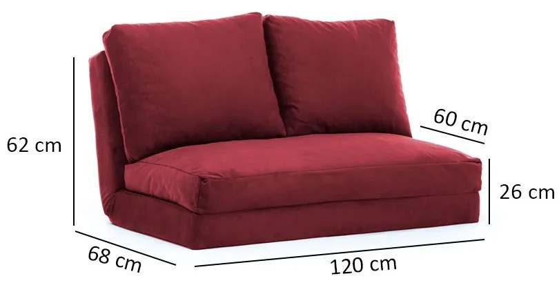 Kanapé futon Tilda (gesztenye). 1072568