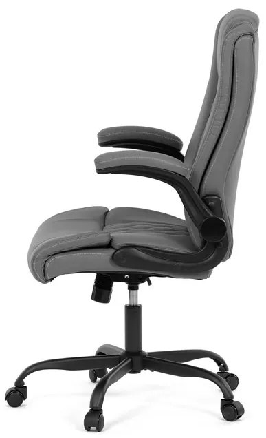 Irodai szék hintamechanikával, szürke műbőr kárpittal. KA-Y344 GREY