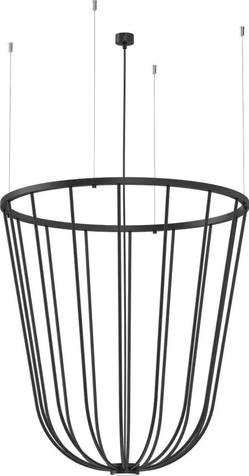 ANTIGO 5143 MOON Modern Led Függesztett Lámpa Fekete GX53 IP20