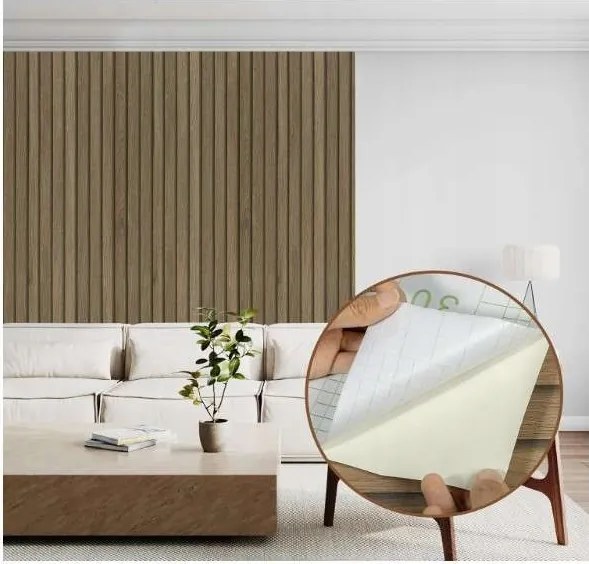 Fali tapéta öntapadós bútor furnér fa utánzat Pvc 60 x 500cm