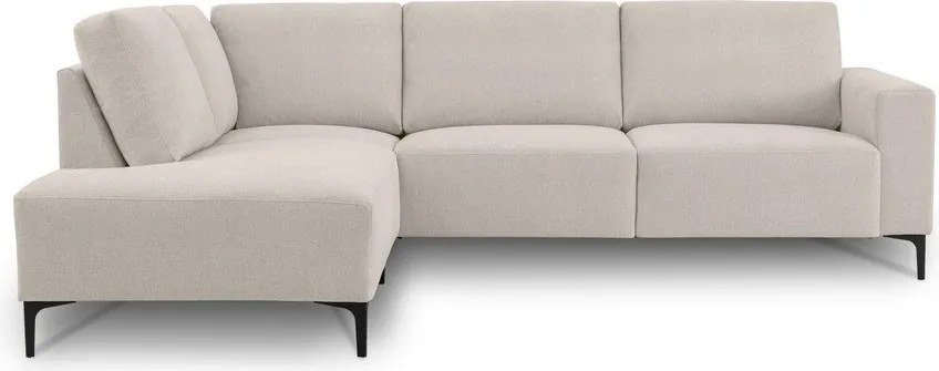 Bézs zsenília sarokkanapé (bal oldali-L alakú) Fabian – Scandic