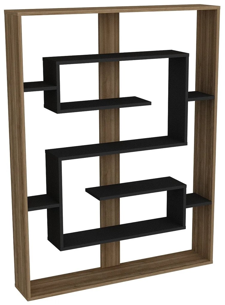 könyvespolc Esteban - Walnut, Black