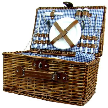 Fonott piknik kosár Central park Brown 4 személyre