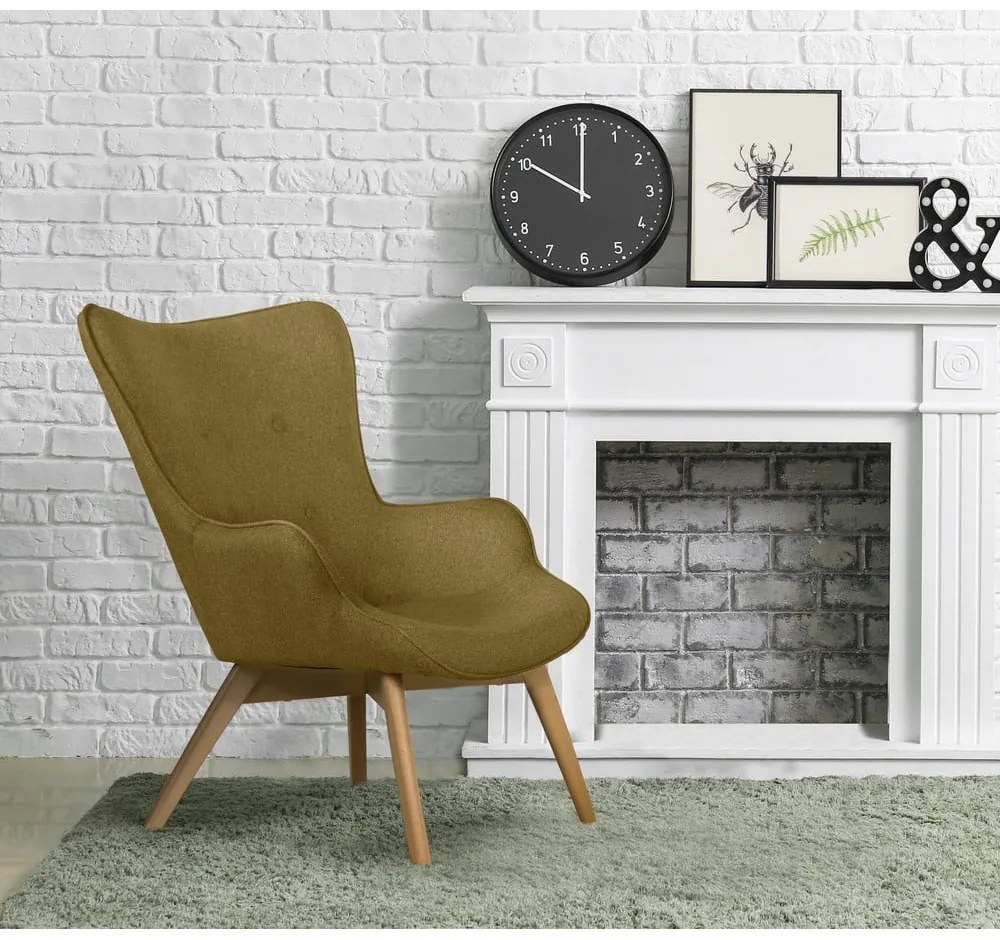 Zöld fotel Niko – Ropez