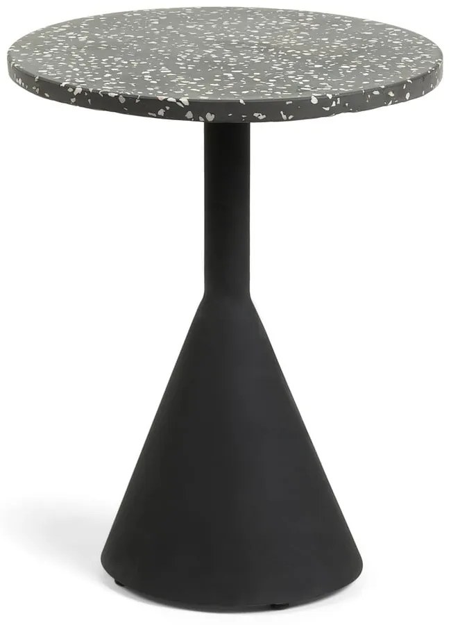 Kerek kerti kisasztal terrazzo asztallappal ø 40 cm Melano – Kave Home