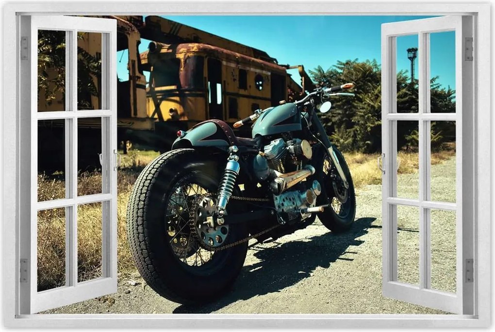 Poszterek 60x40 Klasszikus motorkerékpár Motor