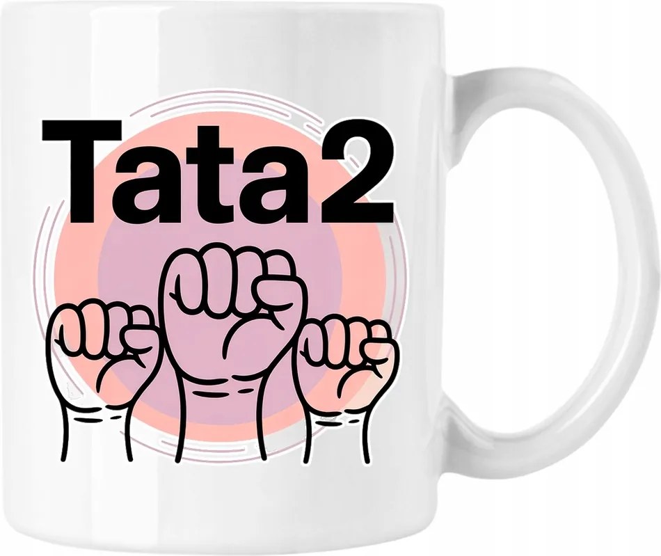 Bögre apa két apa 2 fehér 330ml