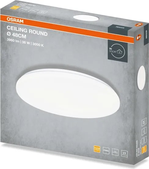 Osram - LED mennyezeti lámpatest CEILING ROUND LED/36W/230V 3000K átm. 48 cm fehér