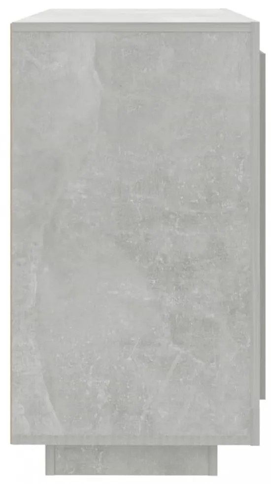 betonszürke szerelt fa tálalóasztal 80 x 40 x 75 cm