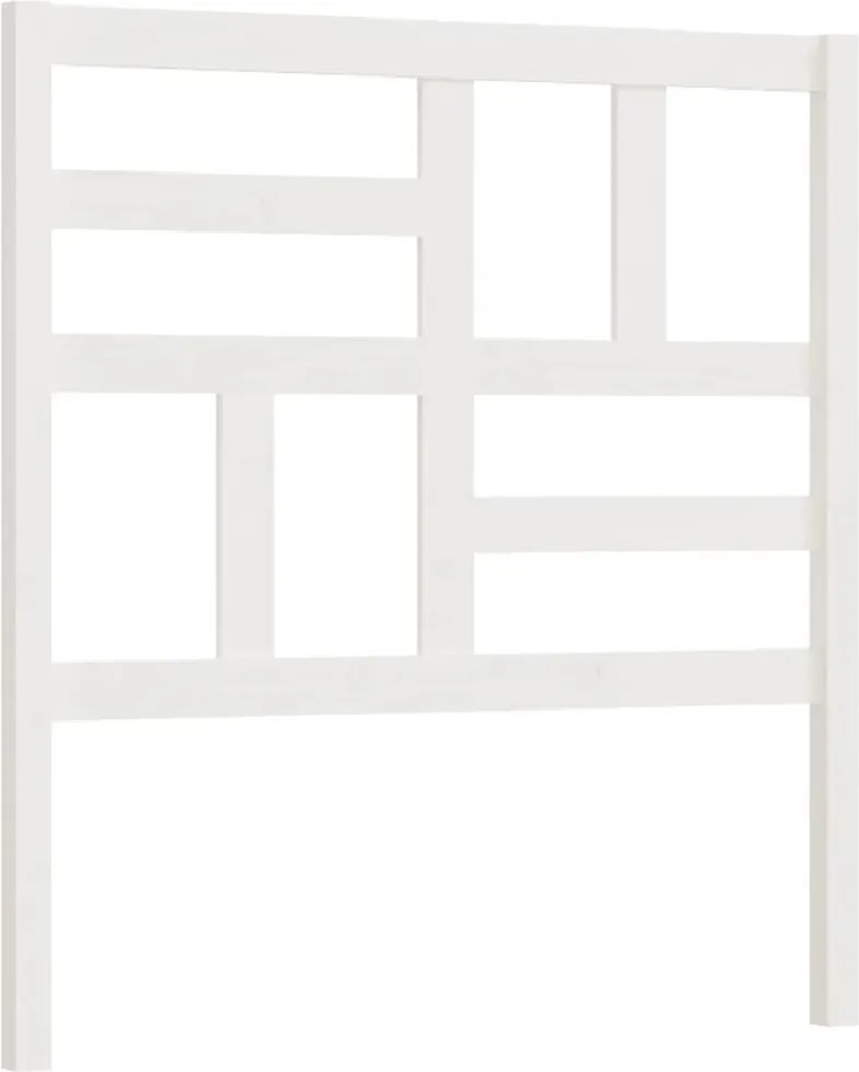 fehér tömör fenyőfa ágyfejtámla 106x4x104 cm