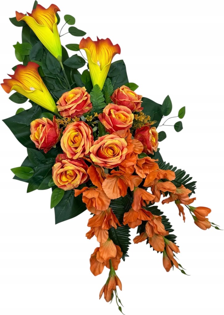 Csokor Nád Kompozíció Sír Temető Művirágok