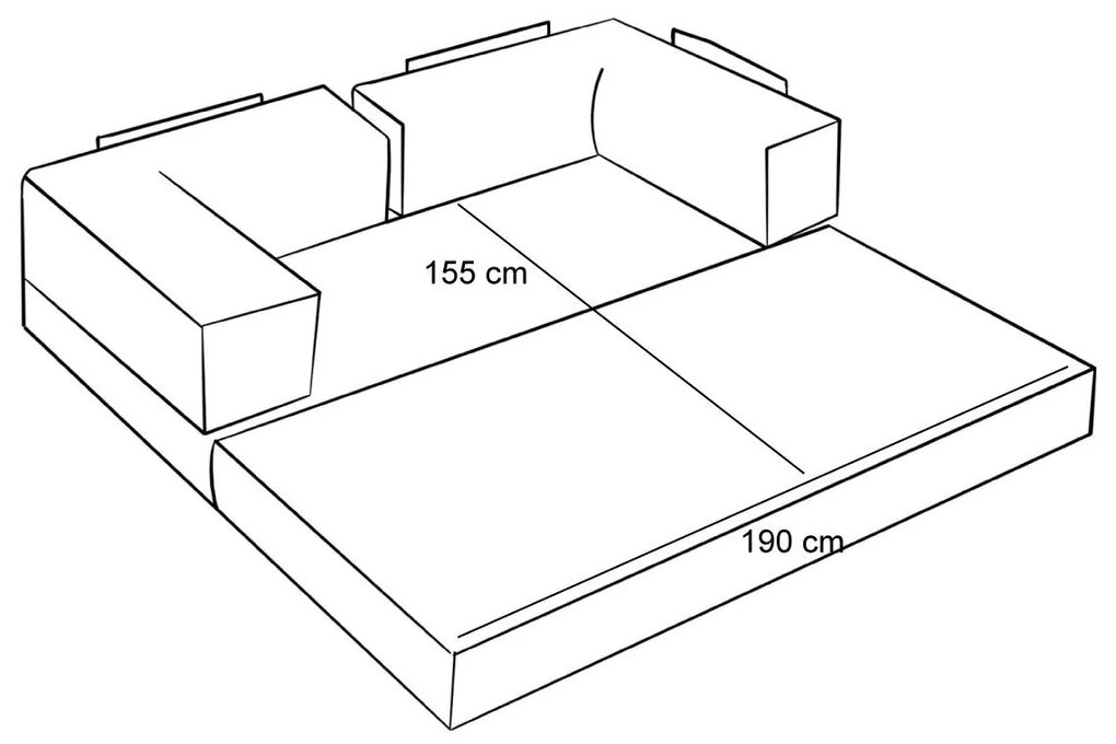 3 személyes kanapé Comfort - Narancssárga