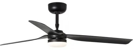 FARO 33815WT-21-LED Dimmelhető mennyezeti ventilátor PUNT M LED/18W/230V fekete átm. 132 cm WT + távirányító