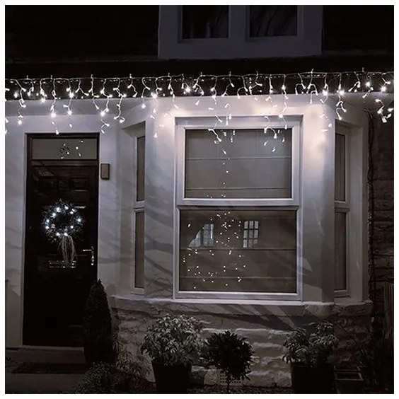 Solight 1V40-WW-1-LED Kültéri karácsonyi függöny 120xLED/8 funkció 9m IP44 meleg fehér