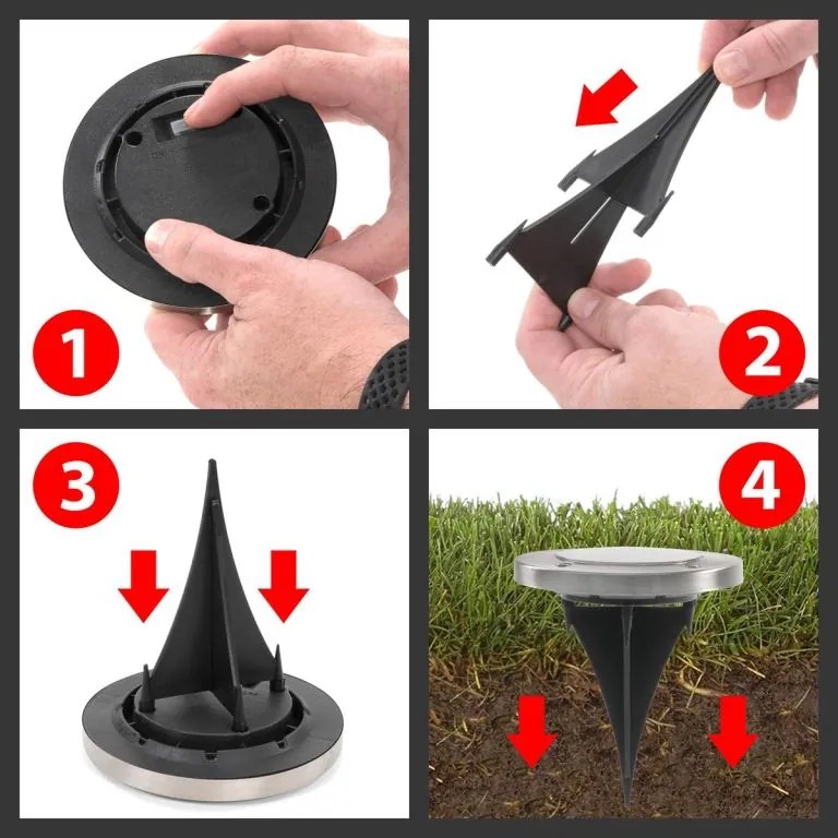 Kerti beépített napelemes megvilágítás  8 LED