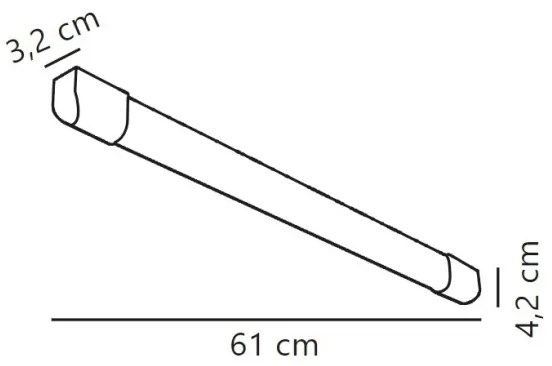 Nordlux - LED Fénycsöves lámpa ARLINGTON LED/10W/230V 61 cm