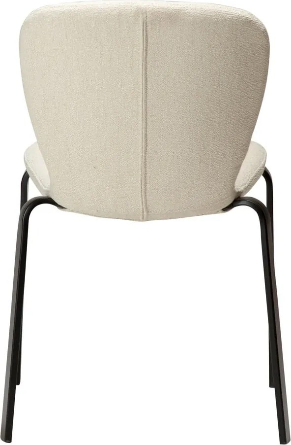 Krémszínű kárpitozott étkezőszék Heap – DAN-FORM Denmark