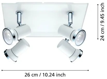 Eglo 95995 - LED Fürdőszobai lámpa TAMARA 1 4xGU10-LED/3,3W/230V