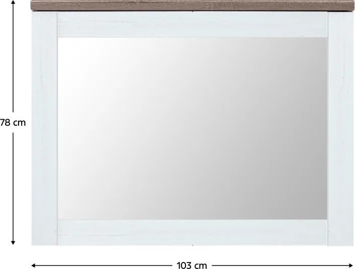 Tükör, canyon fenyő/sonoma trüffel tölgy, TEINA LUS103