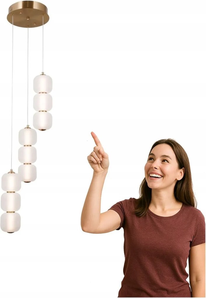 Led függőlámpa 20W Ganti PND-34362-9-HBR-OPAL Italux