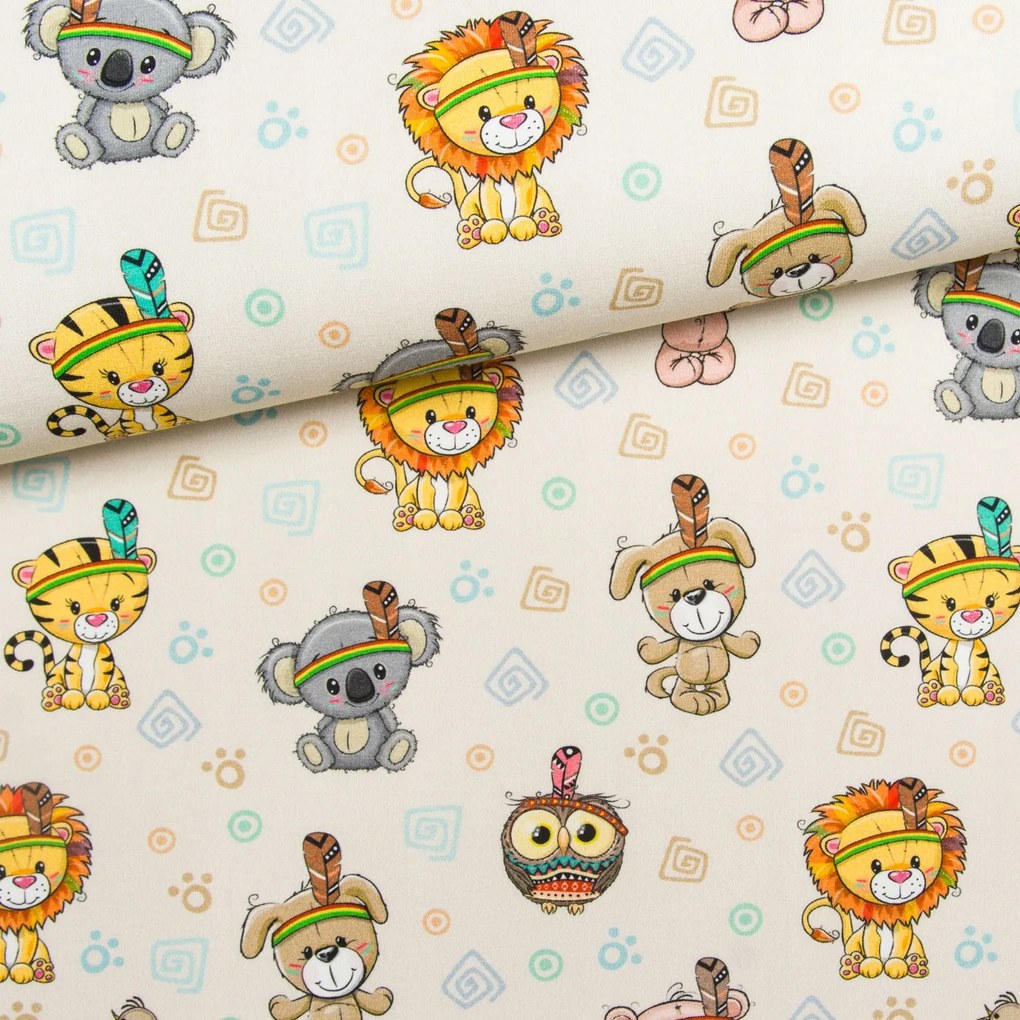 Függöny anyaga Cukiságok: indián bézs