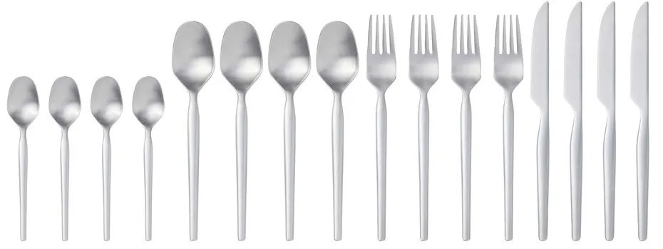Ezüstszínű rozsdamentes acél evőeszköz készlet 16 db-os Dorotea – Gense