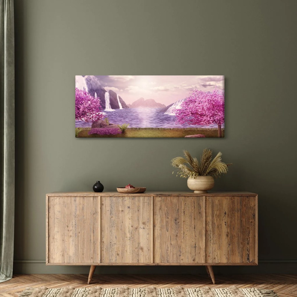Tó képe (120x50 cm)