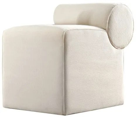 Zsámoly TIKI 47x45 cm krémszínű