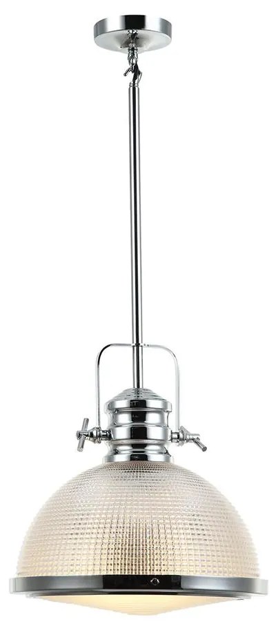 Klausen 111016 - Csillár THOR 1xE27/11W/230V fényezett króm