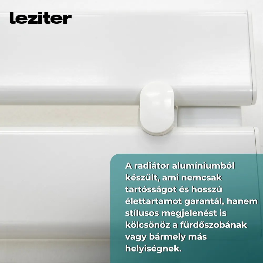 Elektromos törölközőszárító radiátor 500W - FEHÉR