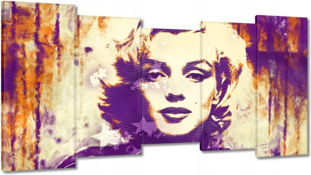 Marilyn Monroe festményei szépia nyelven 150x80