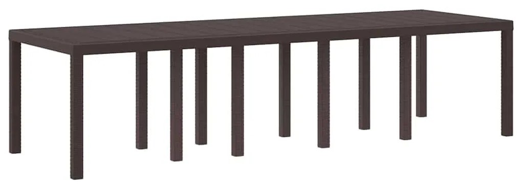 Kert étkező szett párnával 13 pcs Barna Rattan