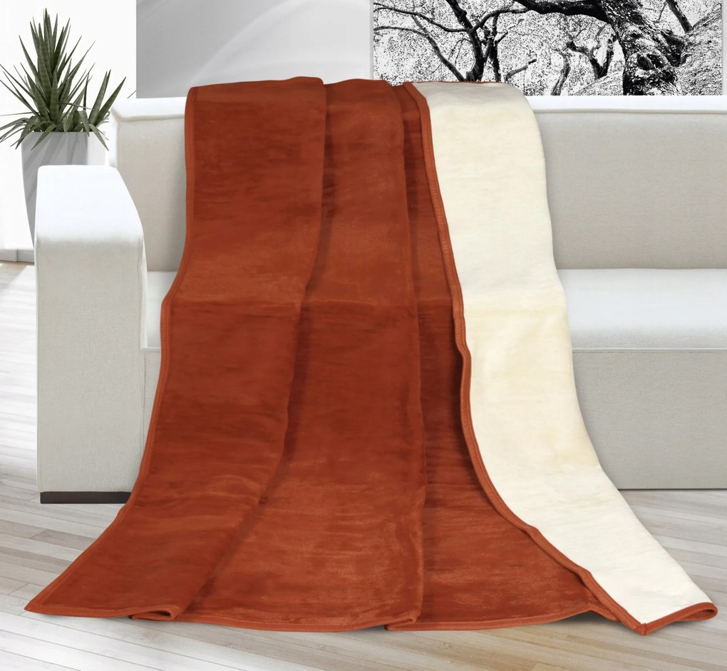 Brotex Blanket Kira Plus franciaágy 200x230cm terra/bézs