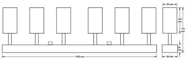 Spotlámpa FARGO 6xGU10/30W/230V fehér