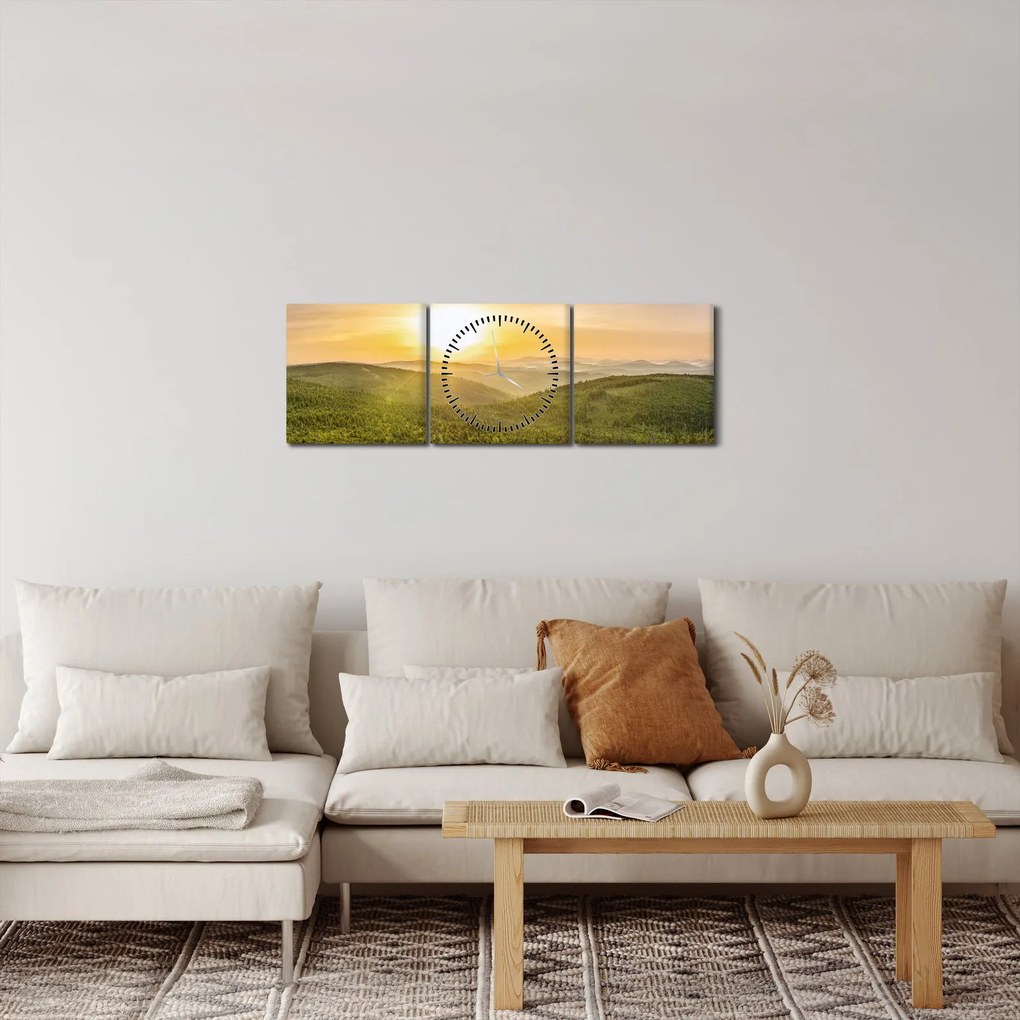 Panorámakép (órával) (90x30 cm)