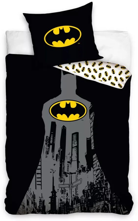 Batman City ágyneműhuzat 140×200cm, 70x90 cm