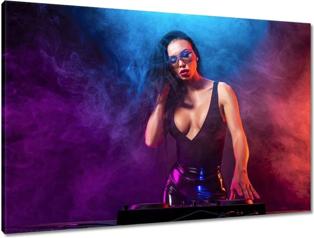 Vászonkép 90x60 Jó hallása van Djkának