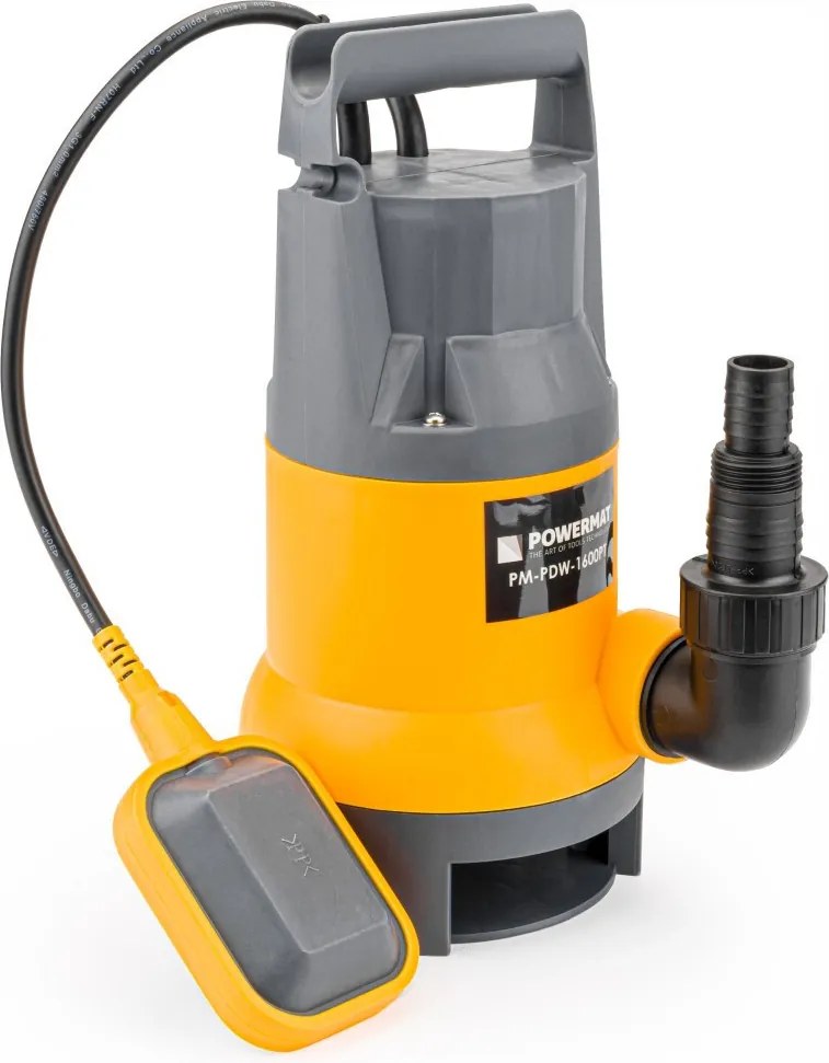 Búvárszivattyú úszóval szennyezett vízhez, 1600W PM-PDW-1600PT