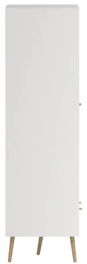Fehér ruhásszekrény 99x200 cm Bodo – Tvilum