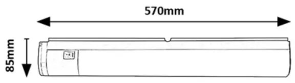Rabalux 78029 - DUDDU LED 17W/230V alatti fekete lámpa aljzattal
