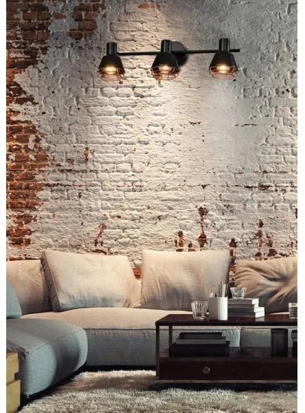 Spotlámpa NERIA 3xE14/40W/230V fekete/réz