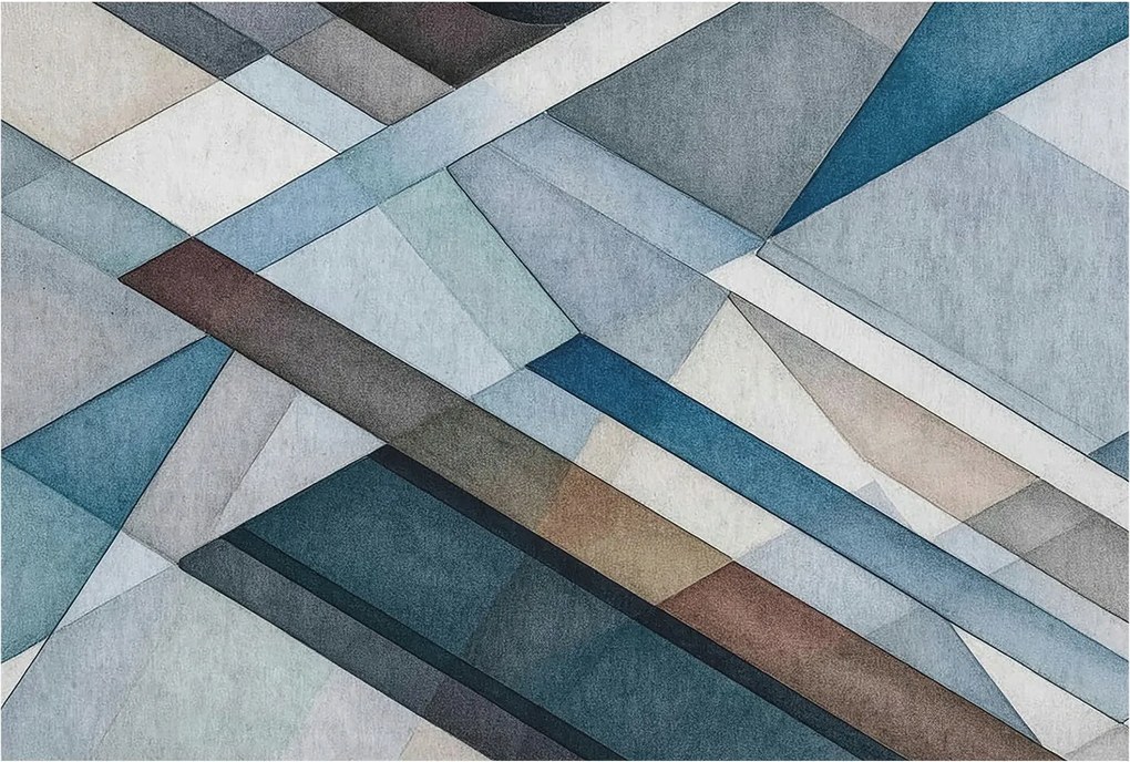 Fotótapéta Falra az előszoba konyhájába Absztrakt geometria 104x70