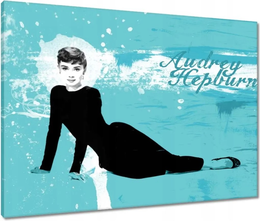 Vászonkép 80x60 Hepburn aranyos színésznő